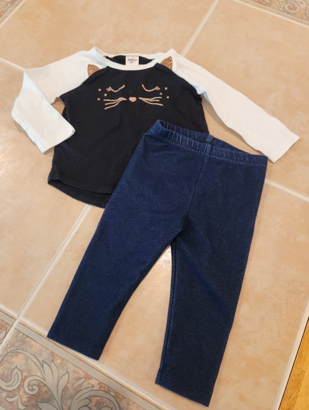 6-9 Months Girls Kitty Cat Outfit